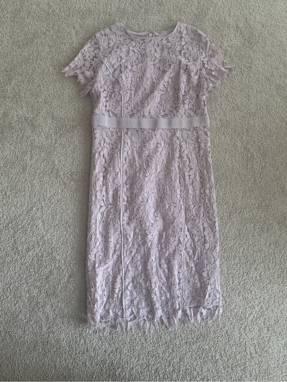 Eva Mendes for New York and Lace Sheath Dress in Soft Lavender